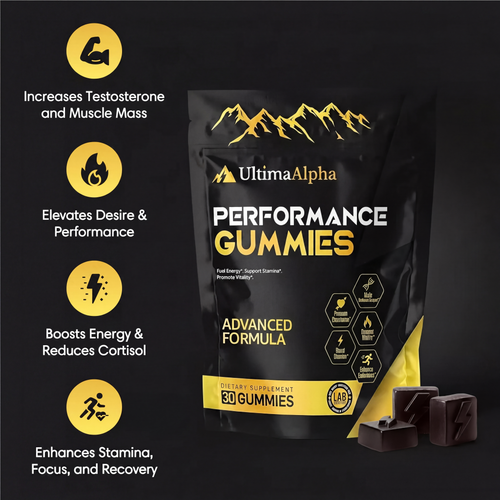 PERFORMANCE GUMMIES. YOUR 6-IN-1 ALPHA SUPPORT.