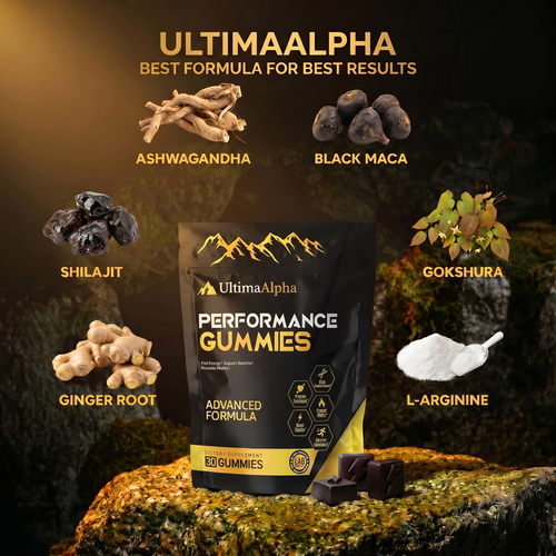 PERFORMANCE GUMMIES. YOUR 6-IN-1 ALPHA SUPPORT.